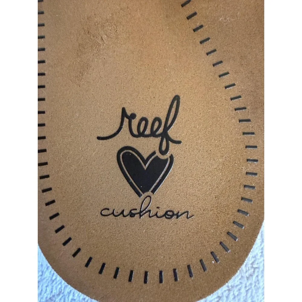 Reef Women’s Cushion Breeze Flip Flop Sandal Tan Brown Whipstitch Size 11
